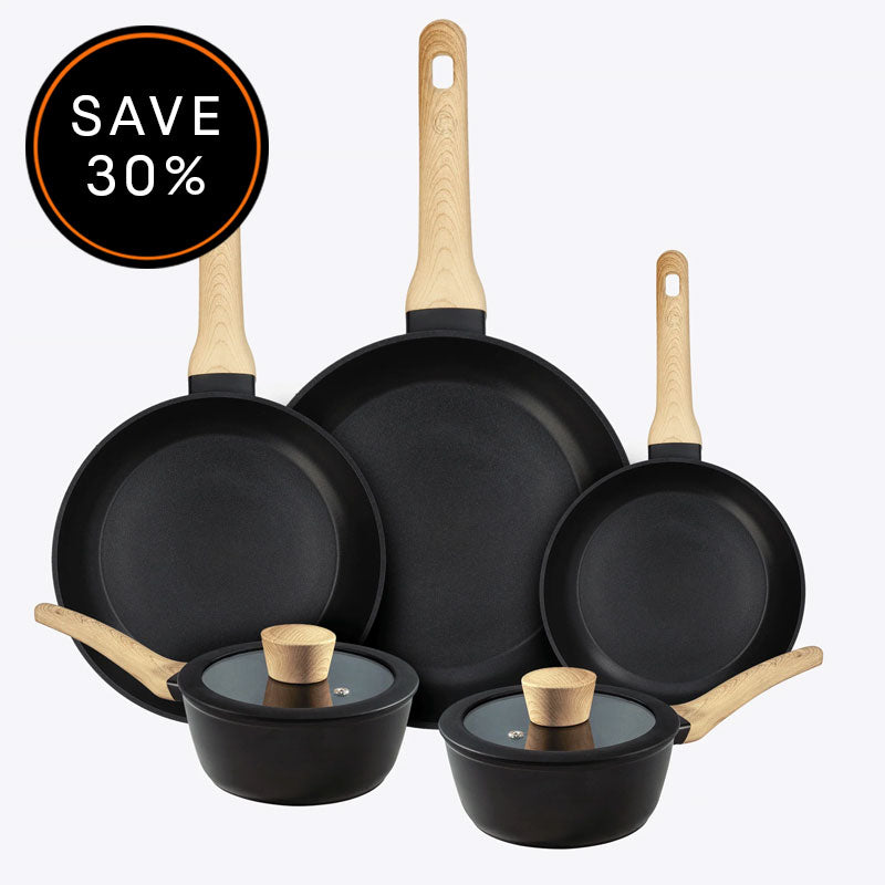 US MASTERCHEF COOKWARE SET 5PCS NATURAL KITCHENWARE