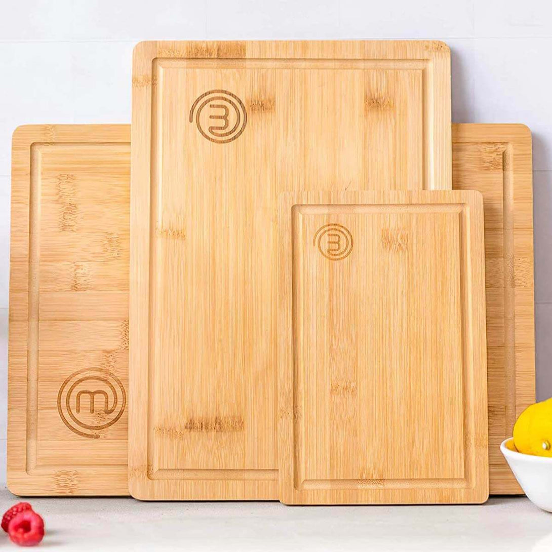 US MasterChef Cutting Boards 3Pcs Natural Kitchenware