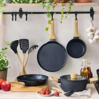 US MasterChef Frying Pan Set 3Pcs Natural Kitchenware