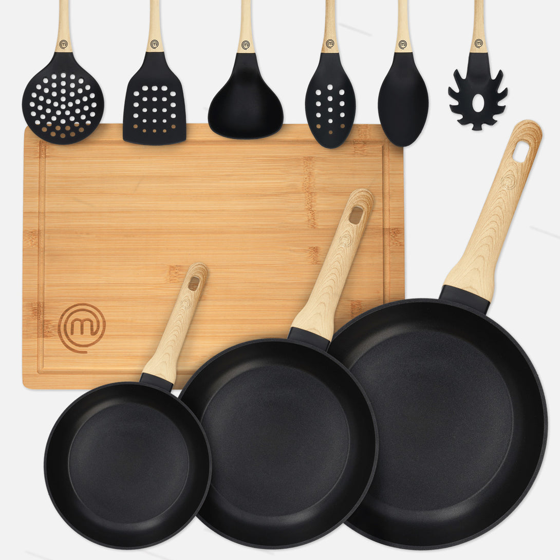 US MASTERCHEF KITCHENWARE SET 10PCS NATURAL KITCHENWARE