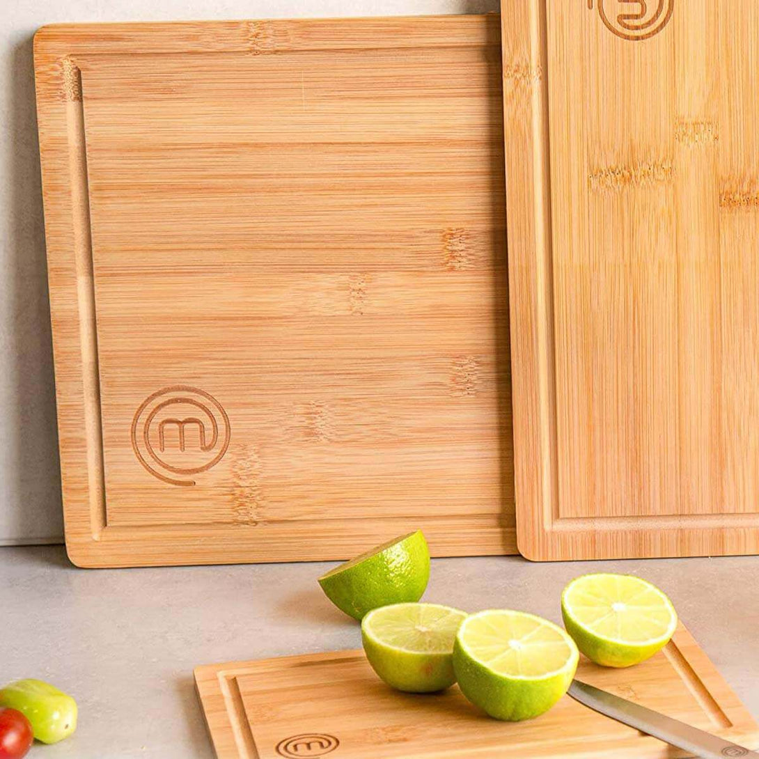 US MasterChef Knife & Board Set 6Pcs Natural Kitchenware