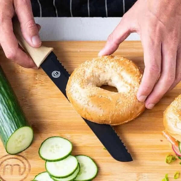 US MasterChef Knife & Board Set 8Pcs Natural Kitchenware