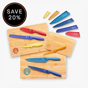 KNIFE & BOARD SET 9PCS