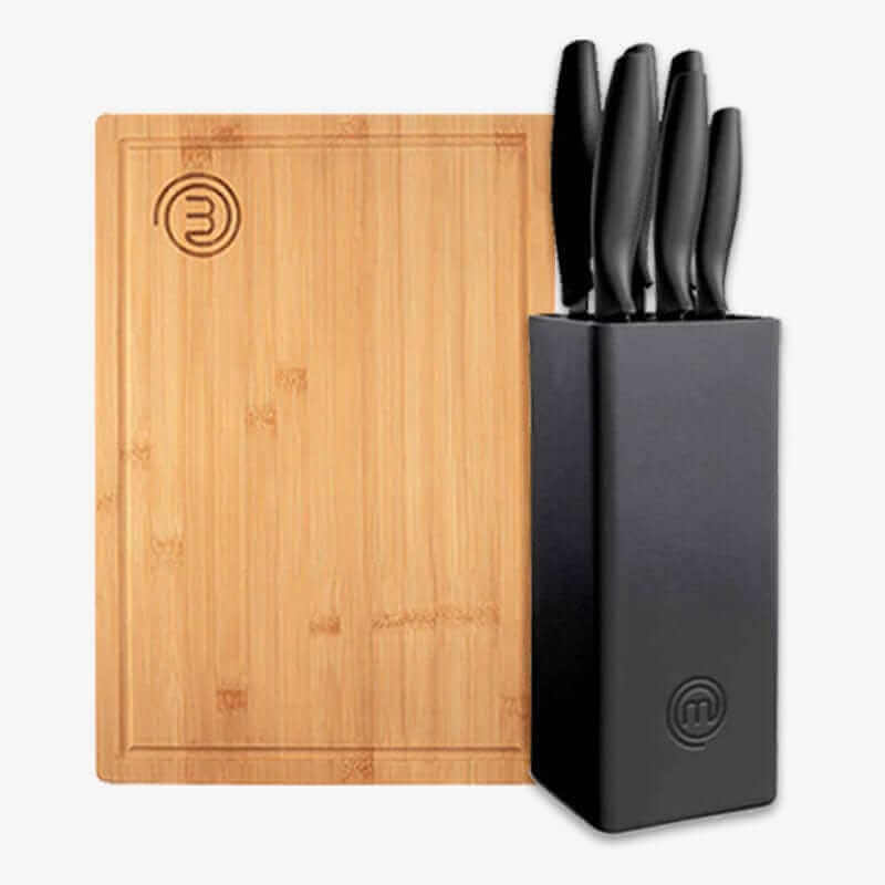 US MASTERCHEF KNIVES & BLOCK OFFER ESSENTIAL KITCHENWARE