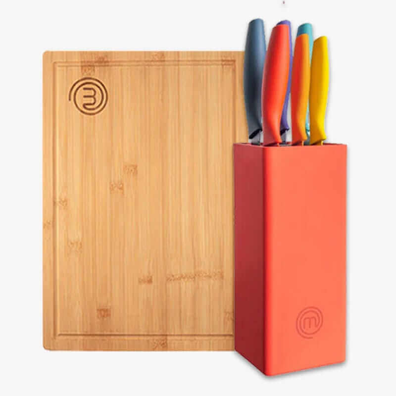 US MASTERCHEF KNIVES & BLOCK OFFER VIVID KITCHENWARE