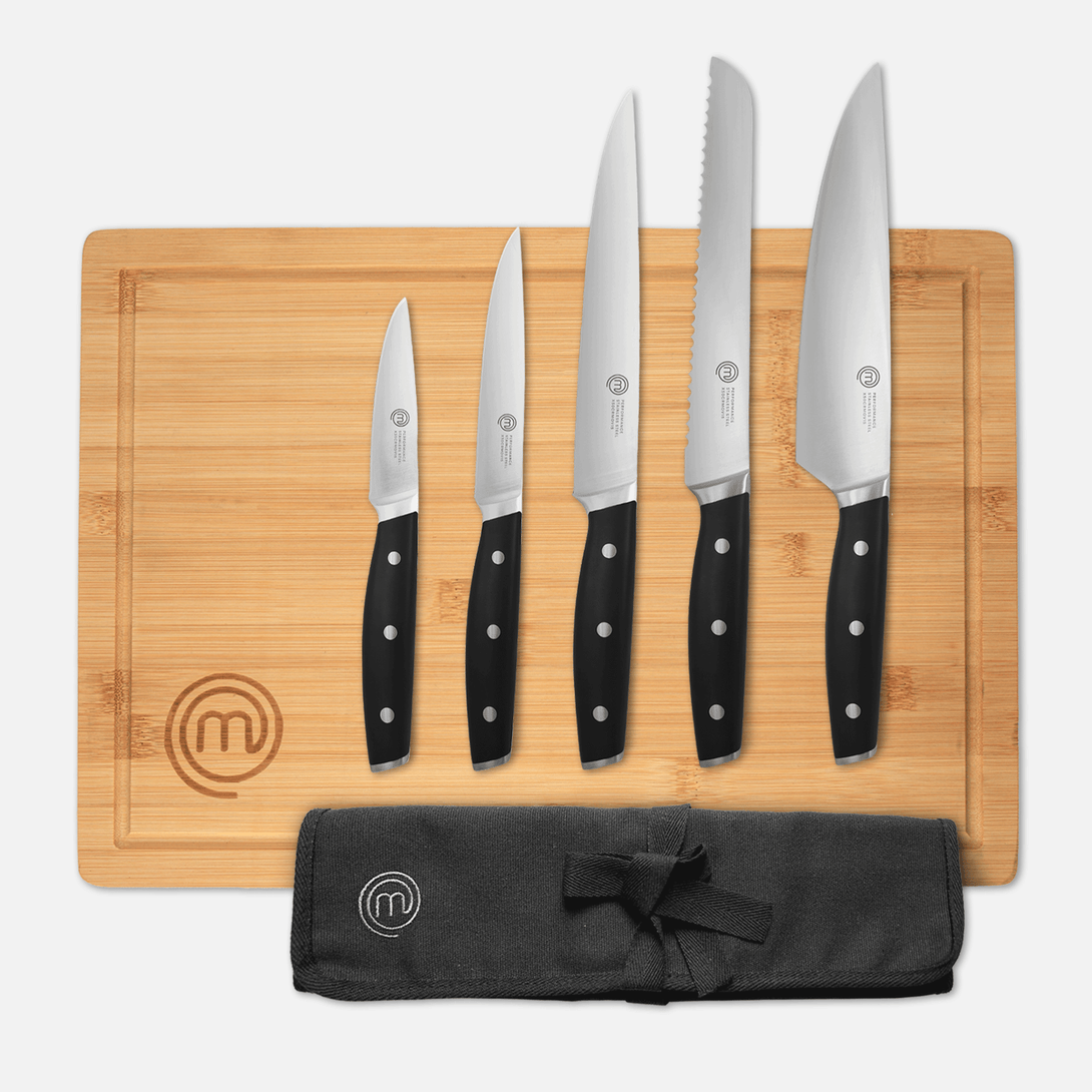 US MASTERCHEF SHOW KNIVES & POUCH OFFER PERFORMANCE KITCHENWARE