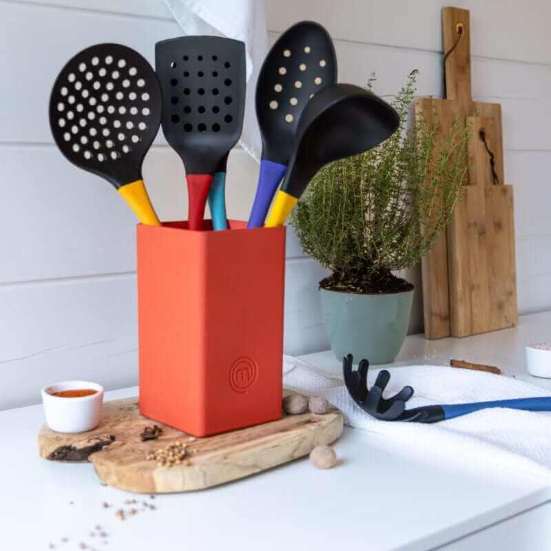 US MasterChef Utensil & Holder Set Vivid Collection